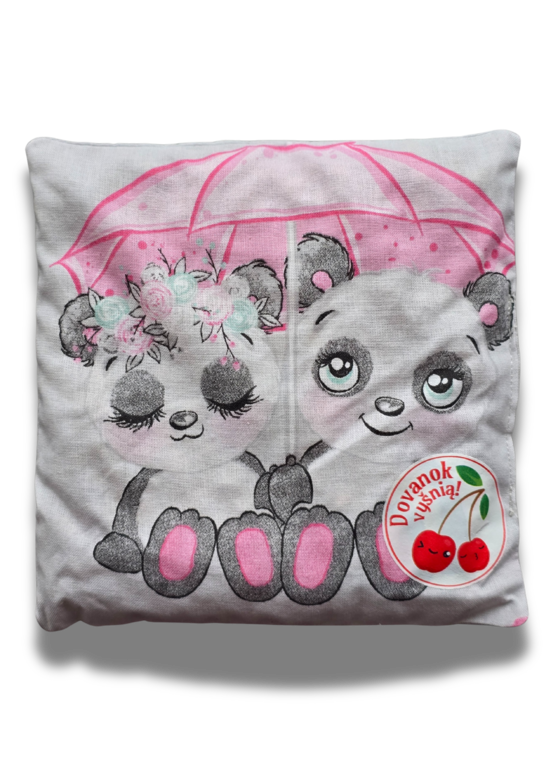 Vyšnių kauliukų pagalvėlė "Pandutės lietuje"